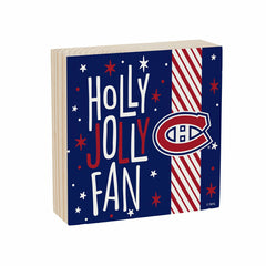 Montreal Canadiens Block, Holiday, 6x6 - NHL Home
