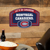 Montreal Canadiens USA Embossed Steel Wall Sign, 11" x 17" - NHL Home