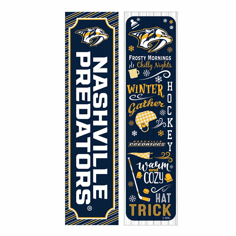 Nashville Predators 46" Double Sided Leaner, Winter Seasonal - NHL Home