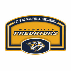 Nashville Predators USA Embossed Steel Wall Sign, 11" x 17" - NHL Home