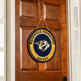 Nashville Predators Round Door Décor with Hanging Rope, 18x18 - NHL Home