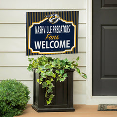 Nashville Predators Coroplast Yard Sign, "Fans Welcome" - NHL Home