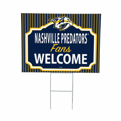 Nashville Predators Coroplast Yard Sign, "Fans Welcome" - NHL Home