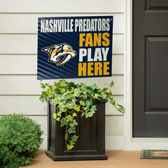 Nashville Predators Coroplast Yard Sign "Fans Play Here" - NHL Home