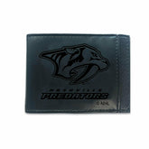 Front Pocket Wallet w/ RFID Blocking, Nashville Predators, Black - NHL Home