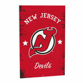 New Jersey Devils Wood Wall Sign, 16x24 - NHL Home