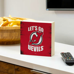 New Jersey Devils Plock, Down Home Fans, 6x6 - NHL Home