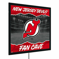 New Jersey Devils 23"H x 23"L LED Wall Decor, Edgelite, Square - NHL