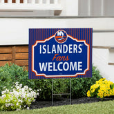 New York Islanders Coroplast Yard Sign, "Fans Welcome" - NHL Home