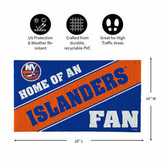 New York Islanders, PVC Mat COLOR, Home of a Fan - NHL