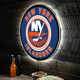 LED Wall Decor, Round, New York Islanders - NHL Home