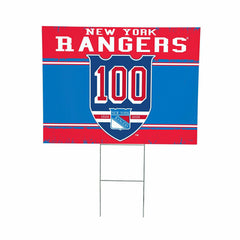 New York Rangers, 100 Anniversary Cororplast Yard Sign - NHL Home