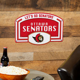 Ottawa Senators USA Embossed Steel Wall Sign, 11" x 17" - NHL Home