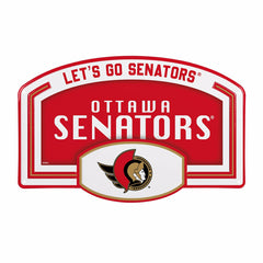 Ottawa Senators USA Embossed Steel Wall Sign, 11" x 17" - NHL Home