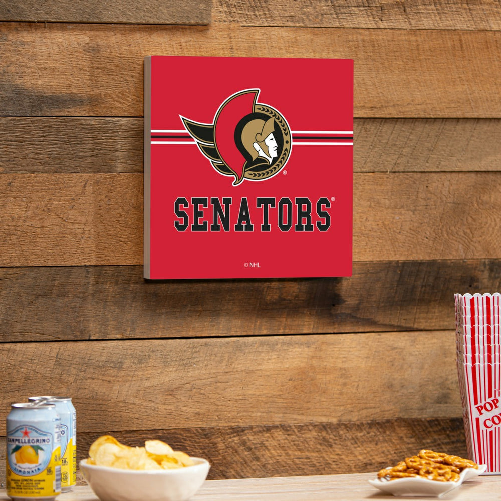 Ottawa Senators Wood Wall Sign, 12x12 - NHL Home