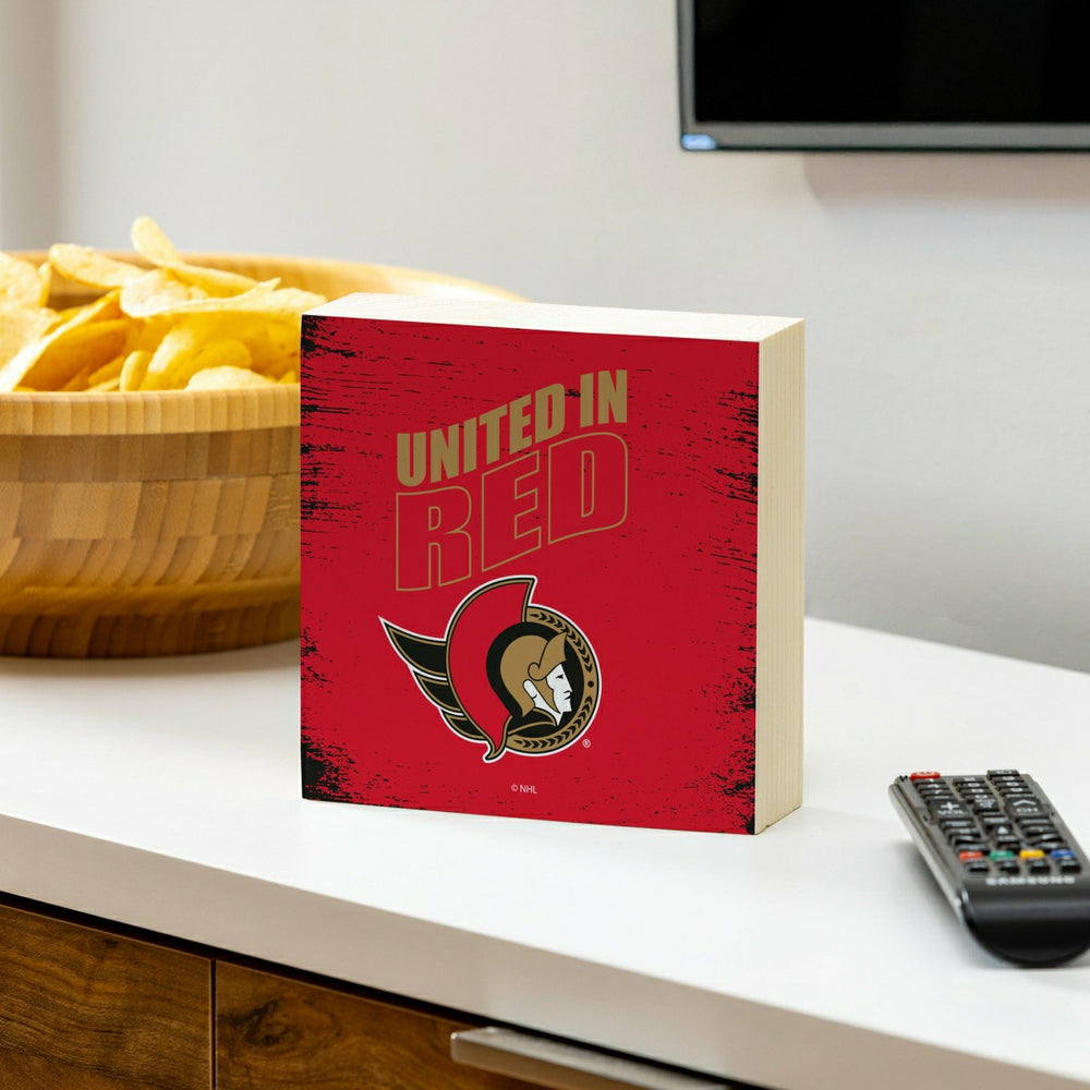 Ottawa Senators Plock, Down Home Fans, 6x6 - NHL Home