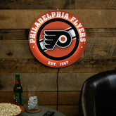 Philadelphia Flyers, Metal Lite, Round - NHL