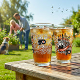 Philadelphia Flyers 16oz Glass pint, Set of 2 - NHL Home