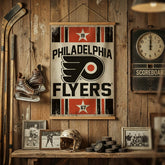Philadelphia Flyers, Canvas Wall Tapestry, Medium, 36x24 - NHL Home