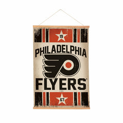 Philadelphia Flyers, Canvas Wall Tapestry, Medium, 36x24 - NHL Home