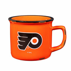 Philadelphia Flyers Ceramic Camp Cup with Enamel Finish, 14oz - NHL Home