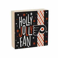 Philadelphia Flyers Block, Holiday, 6x6 - NHL Home
