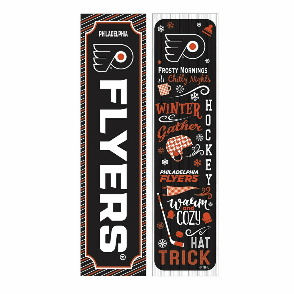 46" Double Sided Leaner, Philadelphia Flyers, Winter Seasonal - NHL Home