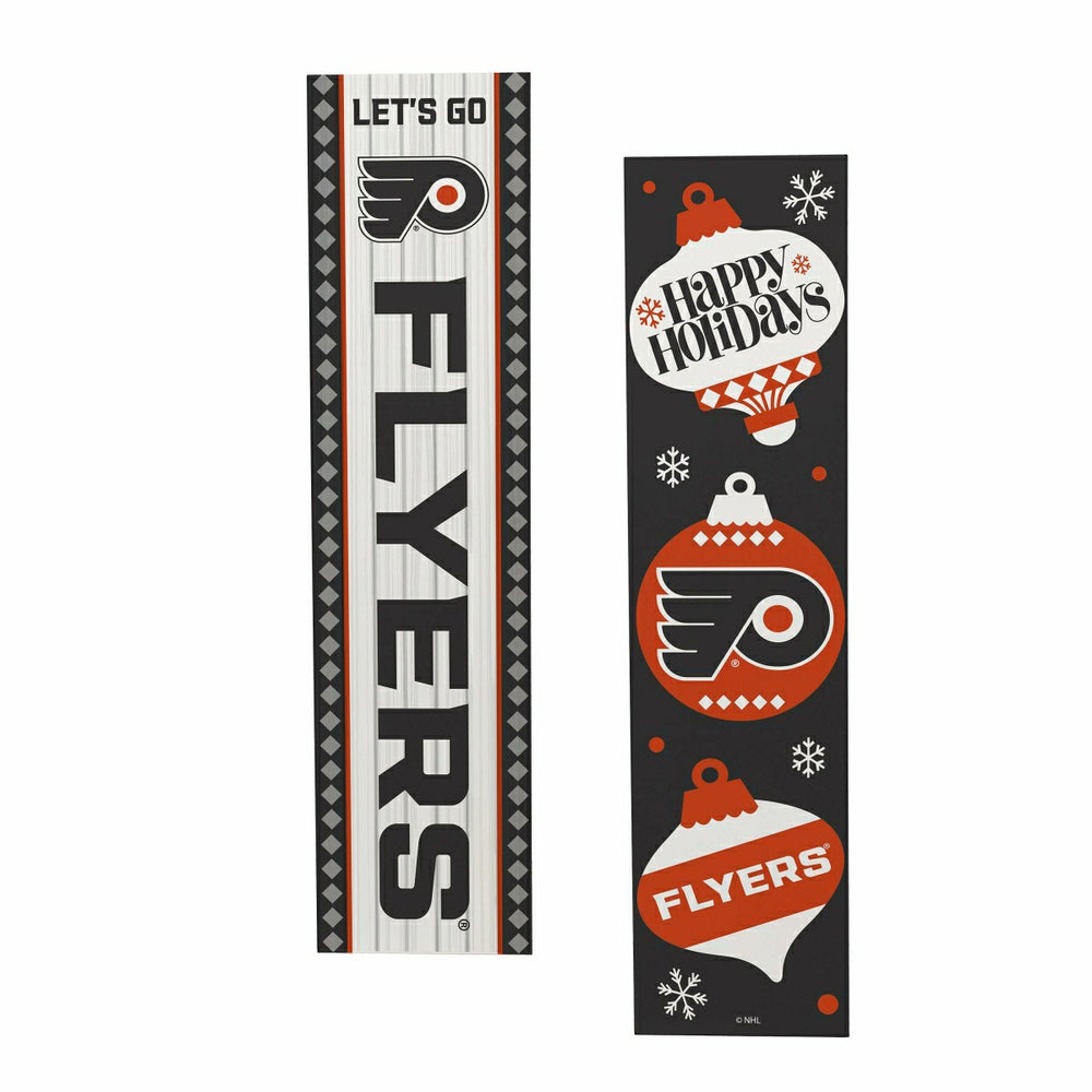 47" Double Sided Leaner, Philadelphia Flyers, Christmas - NHL Home