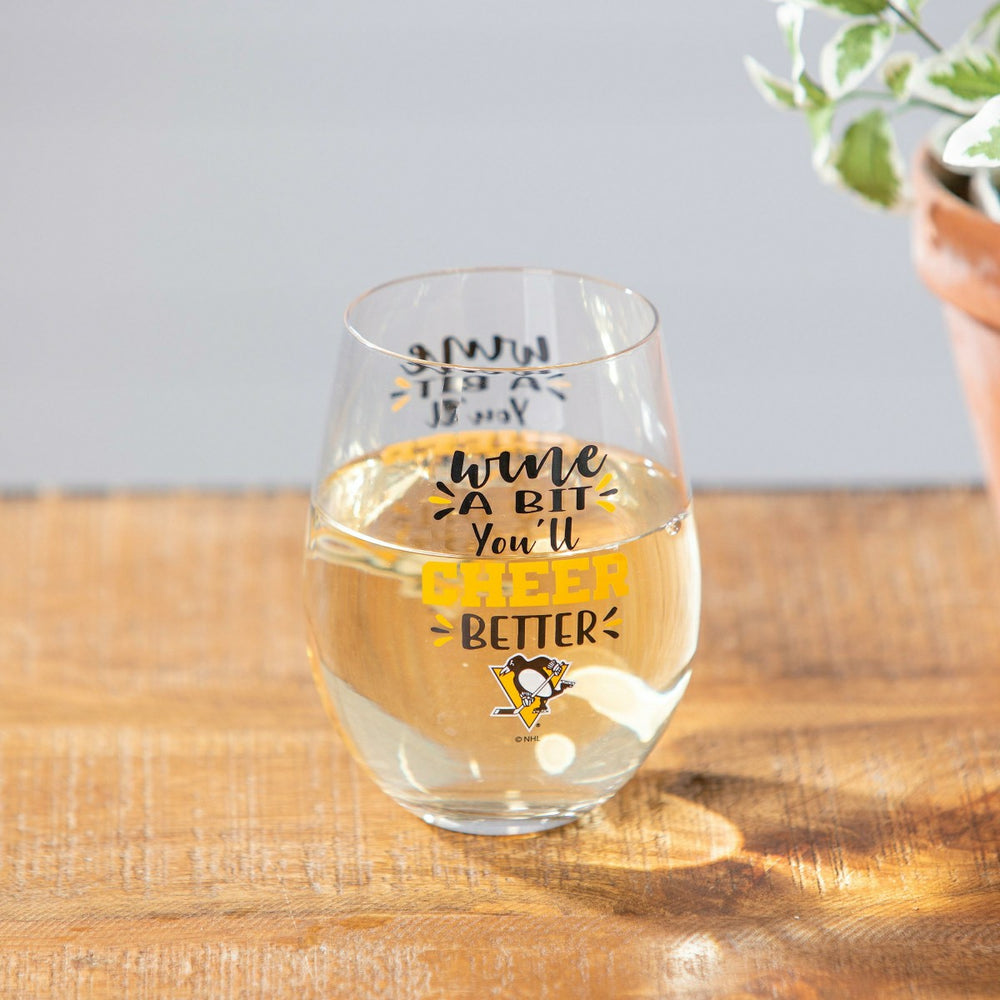 Pittsburgh Penguins,17oz Boxed Stemless Glass - NHL Home