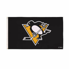 Pittsburgh Penguins Single Sided Estate Flag with 2 Grommets, 3'x5' - NHL Home