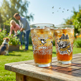 Pittsburgh Penguins 16oz Glass pint, Set of 2 - NHL Home