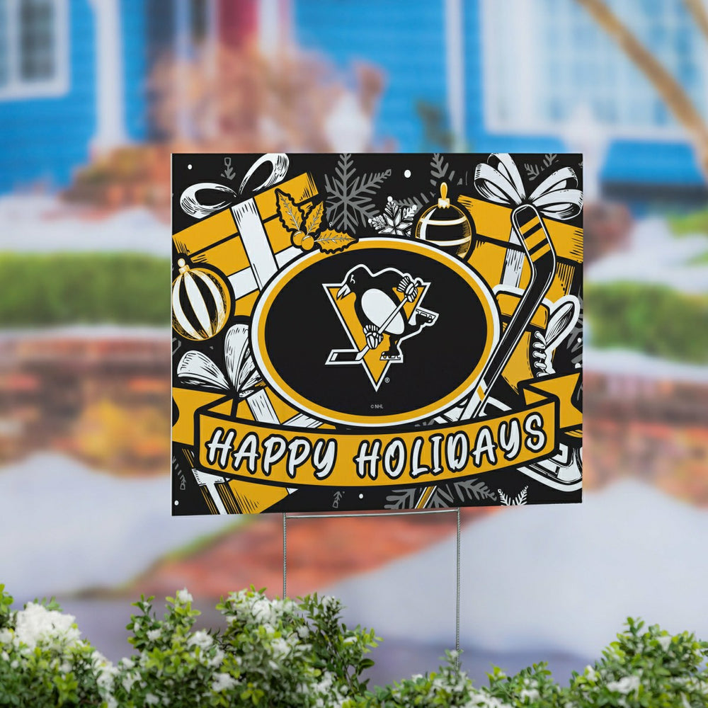 Pittsburgh Penguins Yard Sign, Holiday - NHL Home
