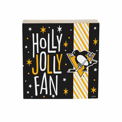Pittsburgh Penguins Block, Holiday, 6x6 - NHL Home