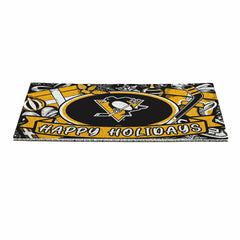 Pittsburgh Penguins Holiday PVC Mat, 28"x16" - NHL