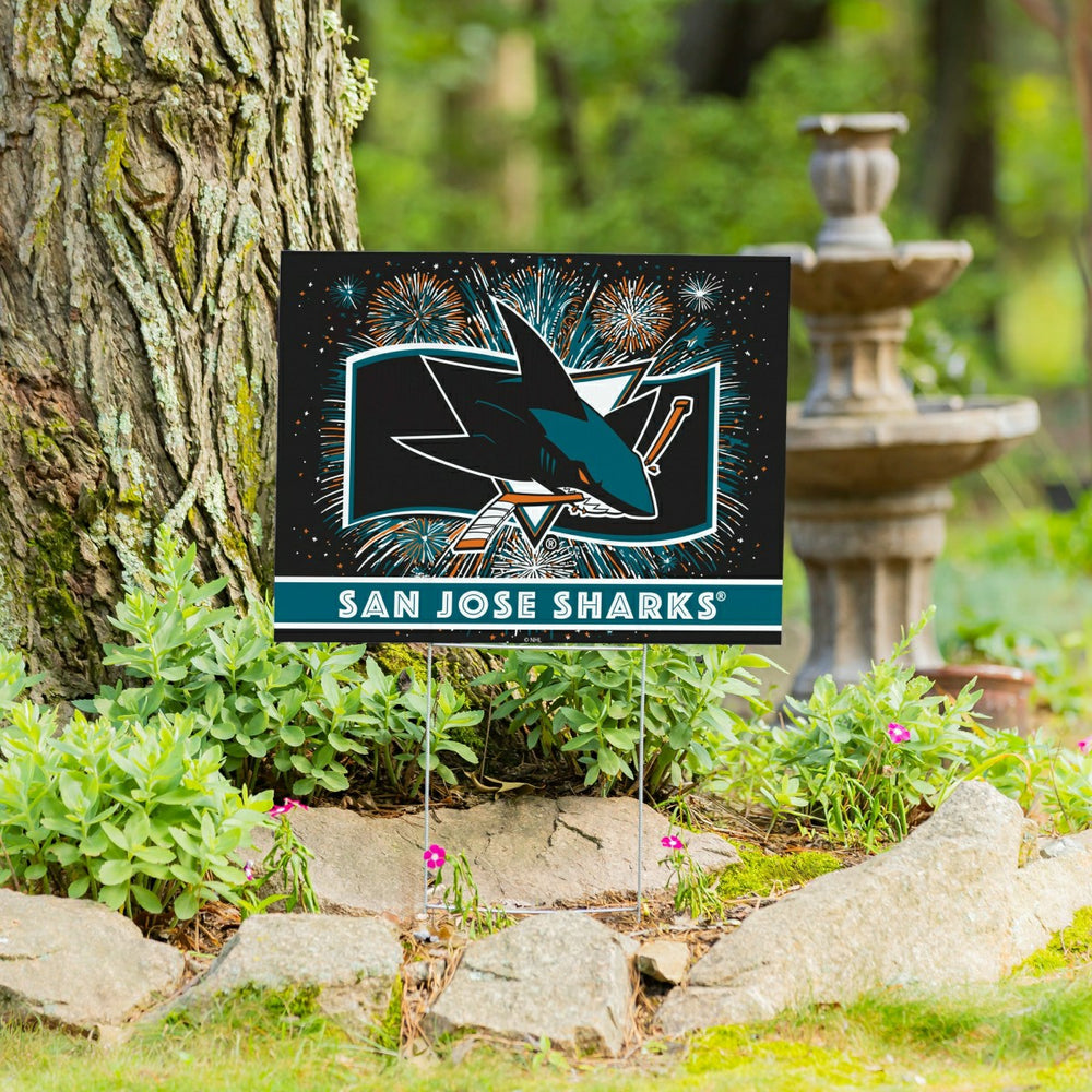 San Jose Sharks Yard Sign, Patriotic - NHL Home