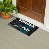 San Jose Sharks Fan Mat, 28"x16" - NHL
