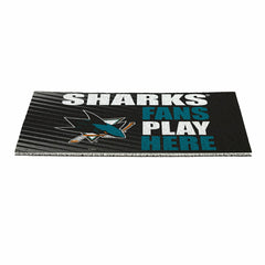 San Jose Sharks Fan Mat, 28"x16" - NHL