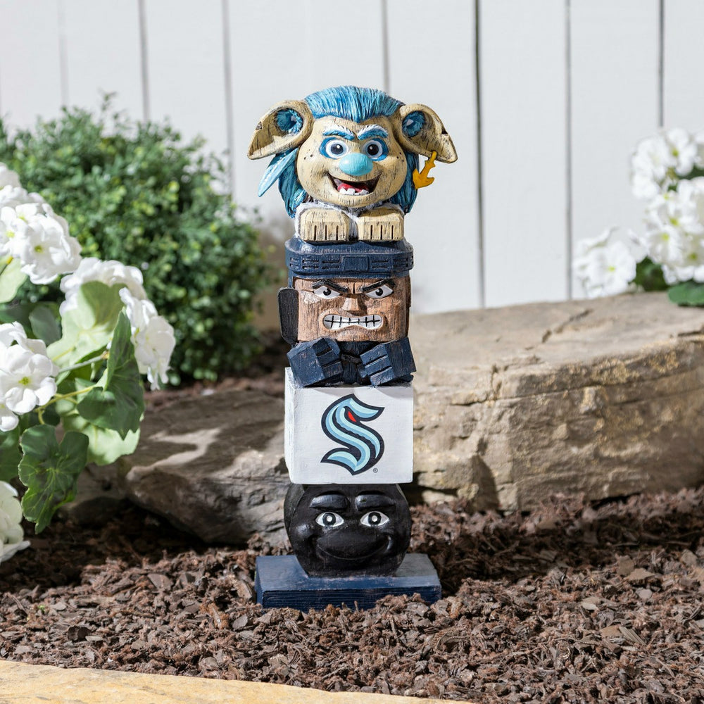 16" Seattle Kraken Mascot Tiki Totem Garden Statue - NHL Home