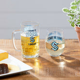 Stemless 17OZ Glass & Tankard 16OZ Gift Set, Seattle Kraken - NHL Home