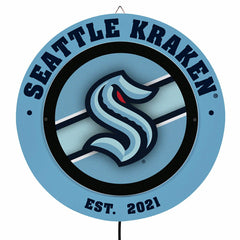 Seattle Kraken, Metal Lite, Round - NHL