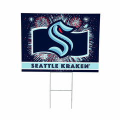 Seattle Kraken Yard Sign, Patriotic - NHL Home