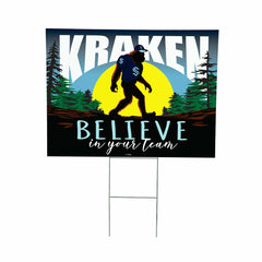 Seattle Kraken Yard Sign, Bigfoot - NHL Home