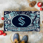 Seattle Kraken Holiday PVC Mat, 28"x16" - NHL