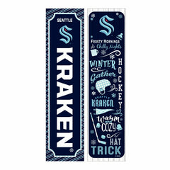 46" Double Sided Leaner, Seattle Kraken, Winter Seasonal - NHL Home