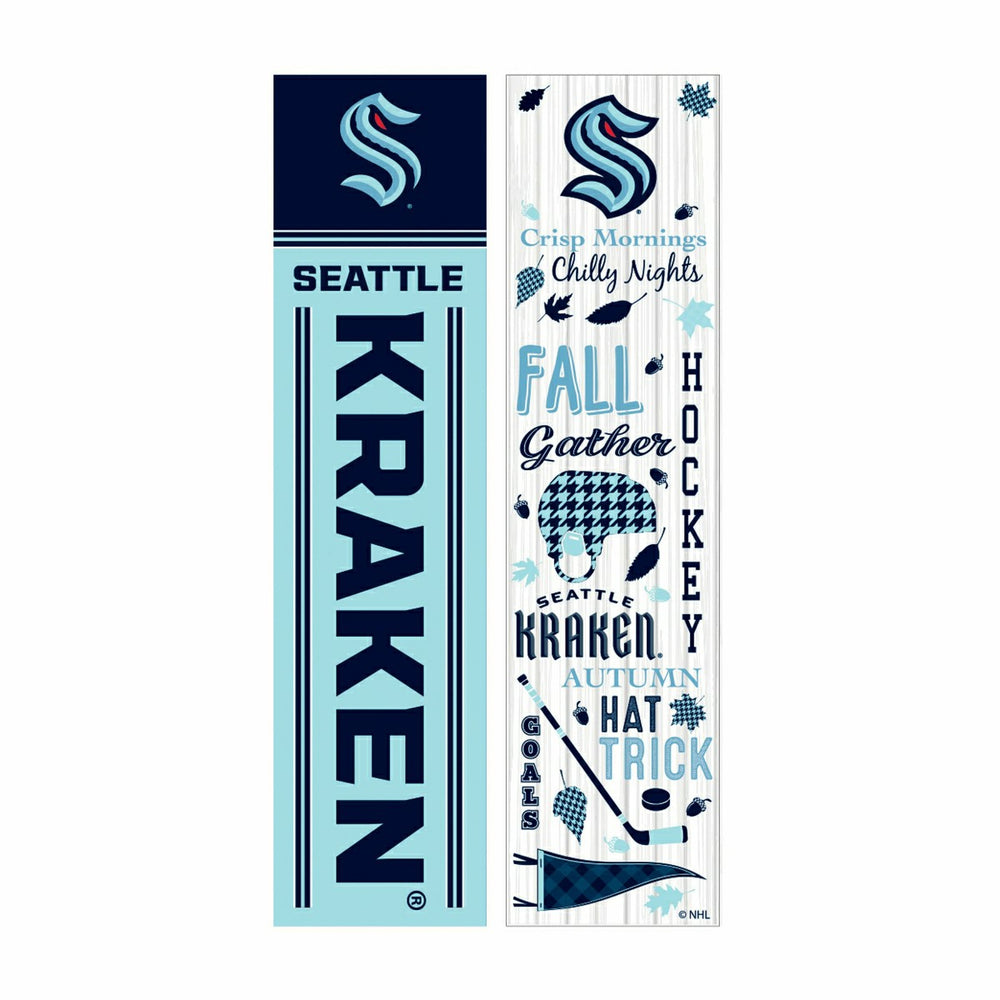 46" Double Sided Leaner, Seattle Kraken, Fall Seasonal - NHL Home