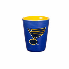 St Louis Blues 4-Piece Ceramic and Glass 2oz. Shot Glass Set - NHL Home