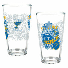 St Louis Blues 16oz Glass pint, Set of 2 - NHL Home