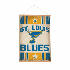 St Louis Blues, Canvas Wall Tapestry, Medium, 36x24 - NHL Home
