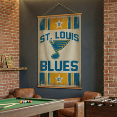 St Louis Blues, Canvas Wall Tapestry, Large, 54x36 - NHL Home