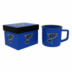 St Louis Blues Ceramic Camp Cup with Enamel Finish, 14oz - NHL Home